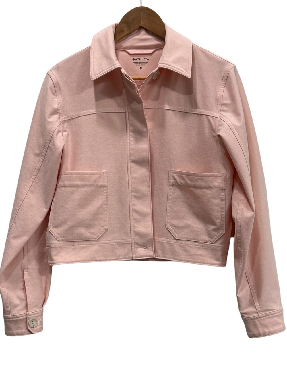 Athleta Skyline Chore Jacket Pink Utility Jacket XS